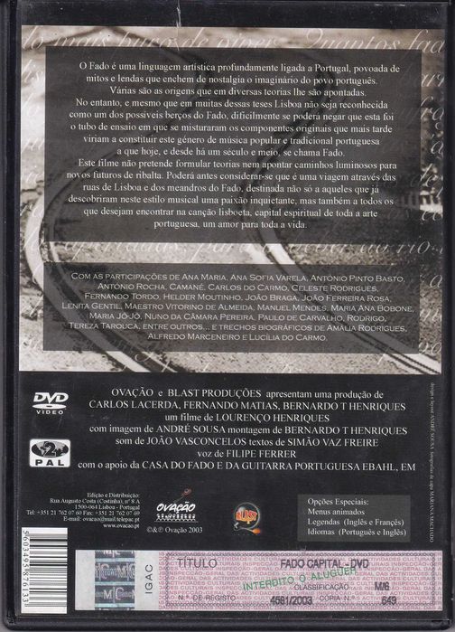 DVD - Fado Capital