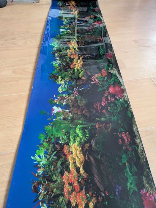 Grube tło do akwarium  130x30