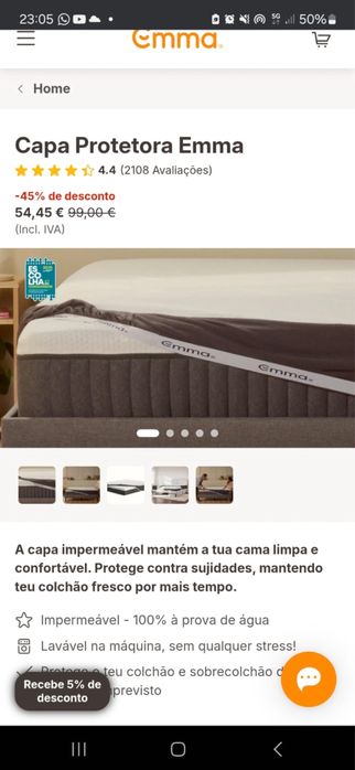 Colchão Solteiro Emma