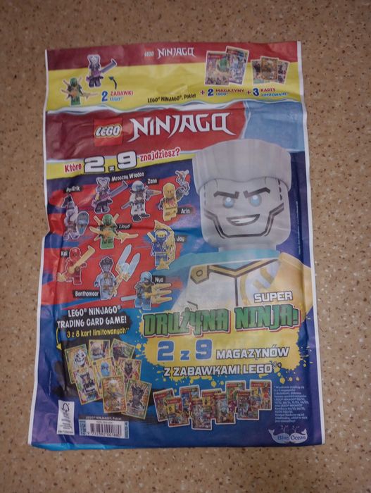 Gazetka LEGO Ninjago plus 2 magazyny plus karty plus zabawki nowa oryginalnie zapakowana