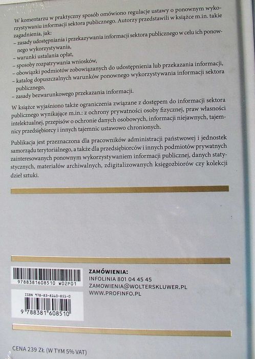 Ustawa o ponownym wykorzystywaniu informacji sektora publicznego