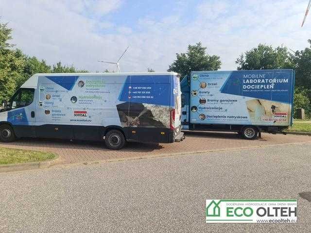 docieplanie poddaszy, stropów pianą PUR