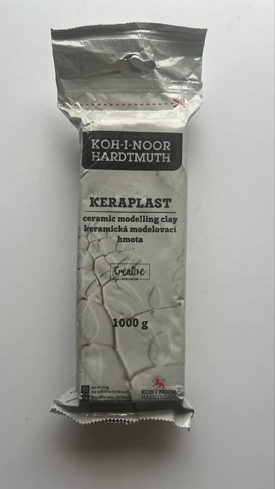 Пластилин білий KERAPLAST 1000g