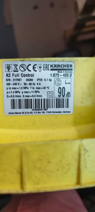 Lavadora Karcher k2