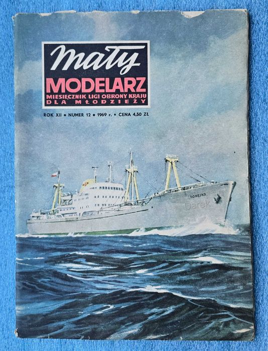 M/S DOMEYKO Mały Modelarz 12/1969 MM 12/69 drobnicowiec motorowy
