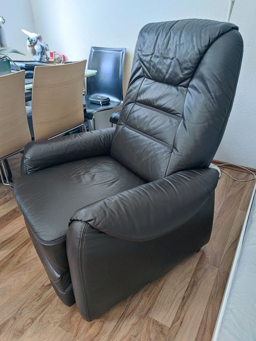 Шкіряне електричне крісло з функцією масажу, масажне крісло, Relax,