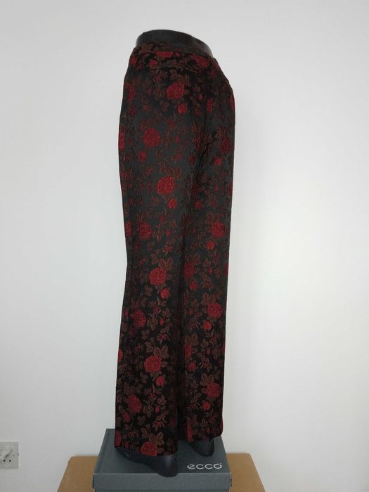 Eleganckie wieczorowe spodnie r. M jedwabne