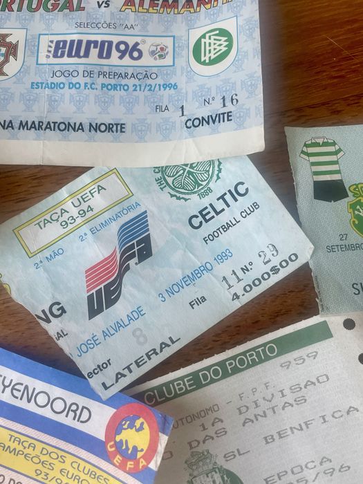 Bilhetes de Futebol