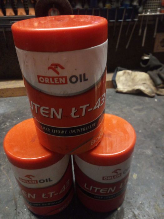 Smar litowy Orlen Liten ŁT-43 800 g zielony 3 sztuki