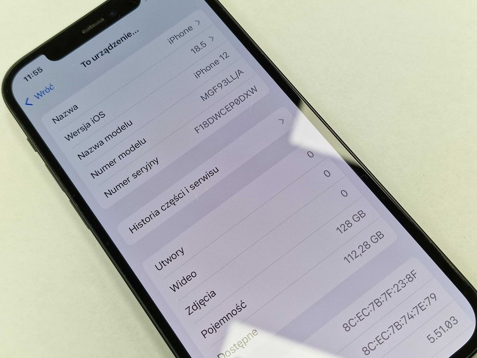 Iphone 12 128GB/ Black/ Bat 79%/ Grade B/ Gwarancja + ładowarka