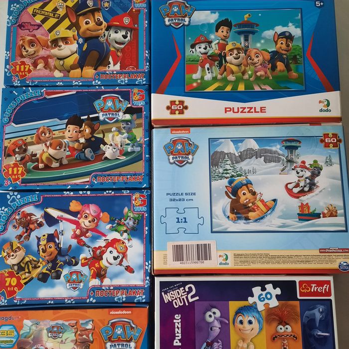 Дитячі пазли Щенячий патруль