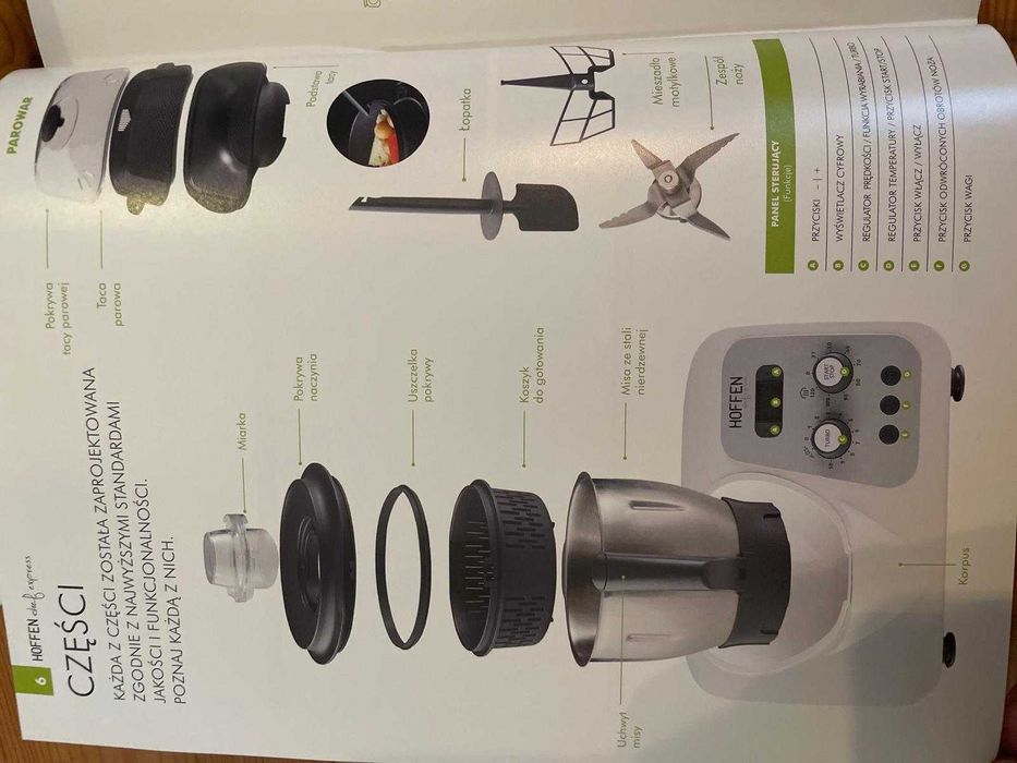 ROBOT KUCHENNY HOFFEN CE-2000 S KOMPLET - stan bardzo dobry