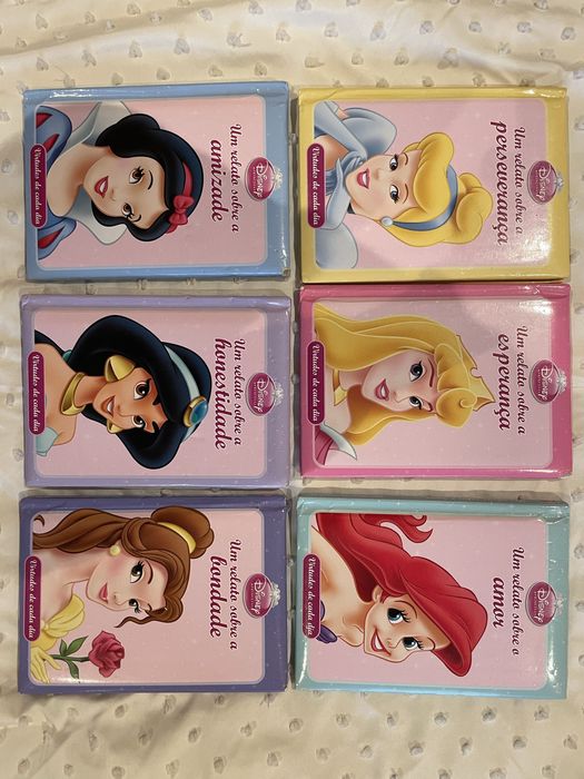 Pack 6 livros Disney princesas Virtudes para cada dia
