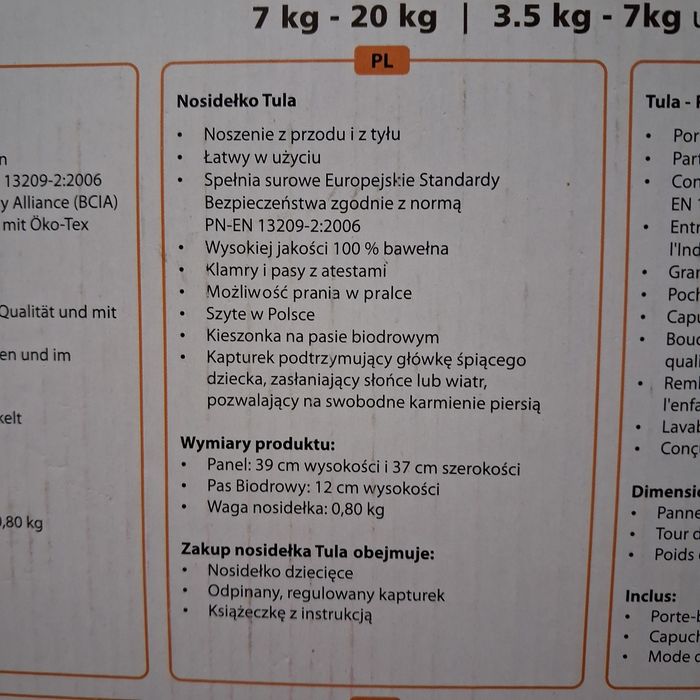 Nosidło TULA Standard