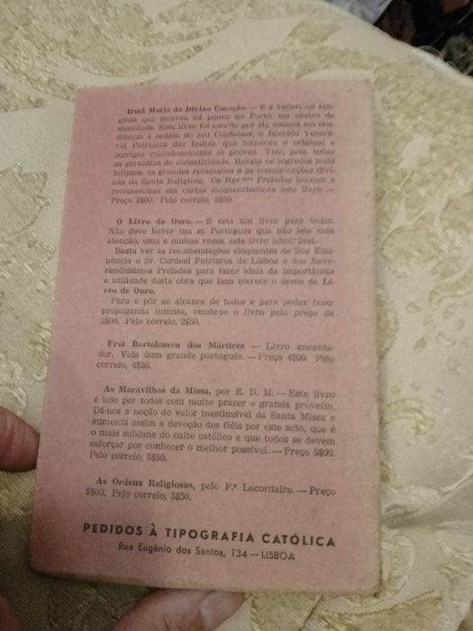 Santa Filomena a Grande Milagrosa-1edicaoEDM13E-Colar Vintage8EDesde3E