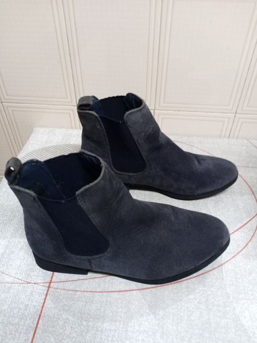 Botins de camurça cinza 36