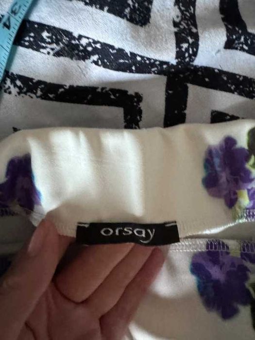 Midi spódnica orsay S w kwiatowe wzory