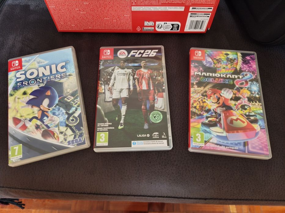 Consola Nintendo + 3 Jogos