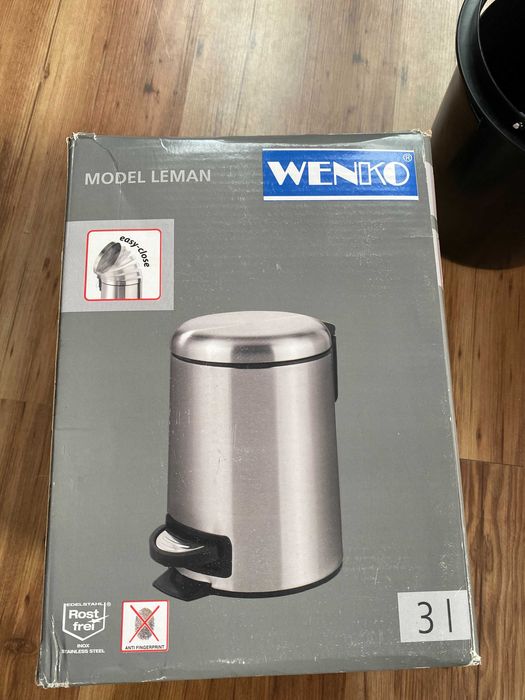 Kosz na śmieci Wenko 3L do łazienki / biura