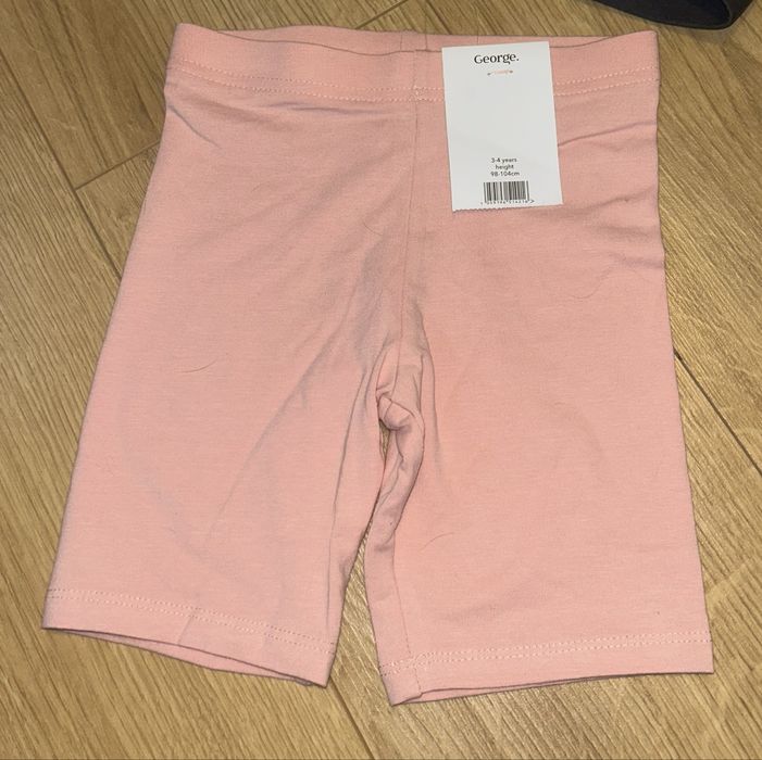 3 pary krótkich legginsów dziewczęcych George