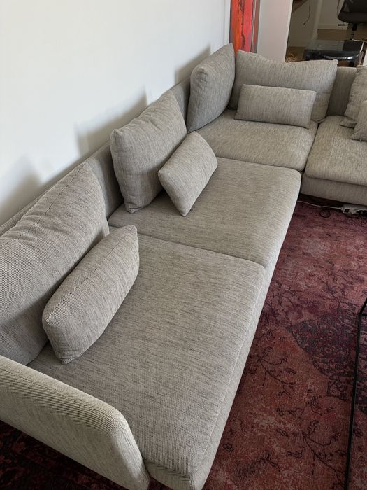 Capas Ikea Soderhamn Viarp Bege/Castanho