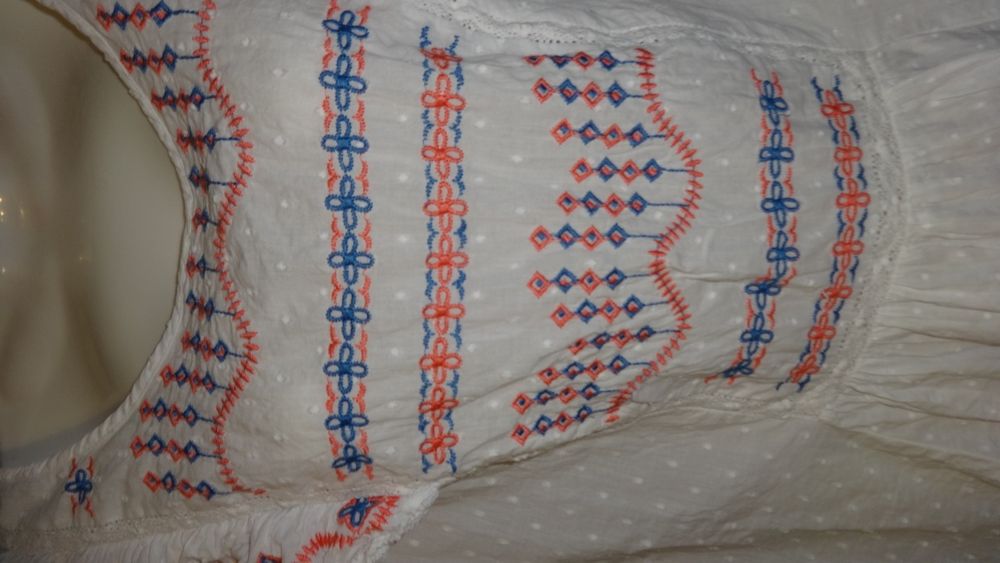 Белая вышиванка блуза блузка с вышивкой большой размер 56 58