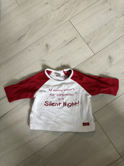 Świąteczna koszulka dla niemowlaka rozmiar 56/62