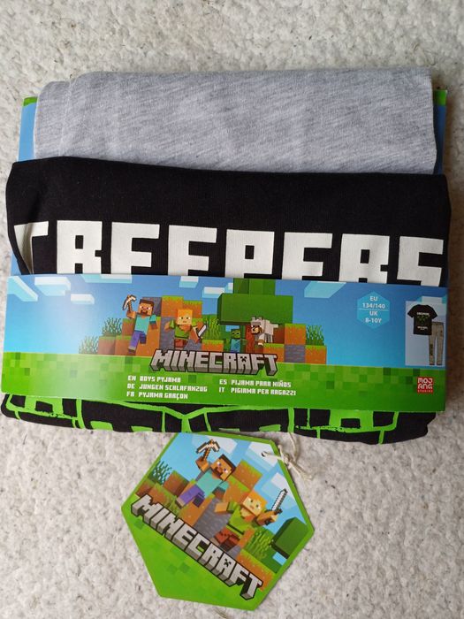 Minecraft piżama 122/128 , 134/140 ,146/152, 158/164