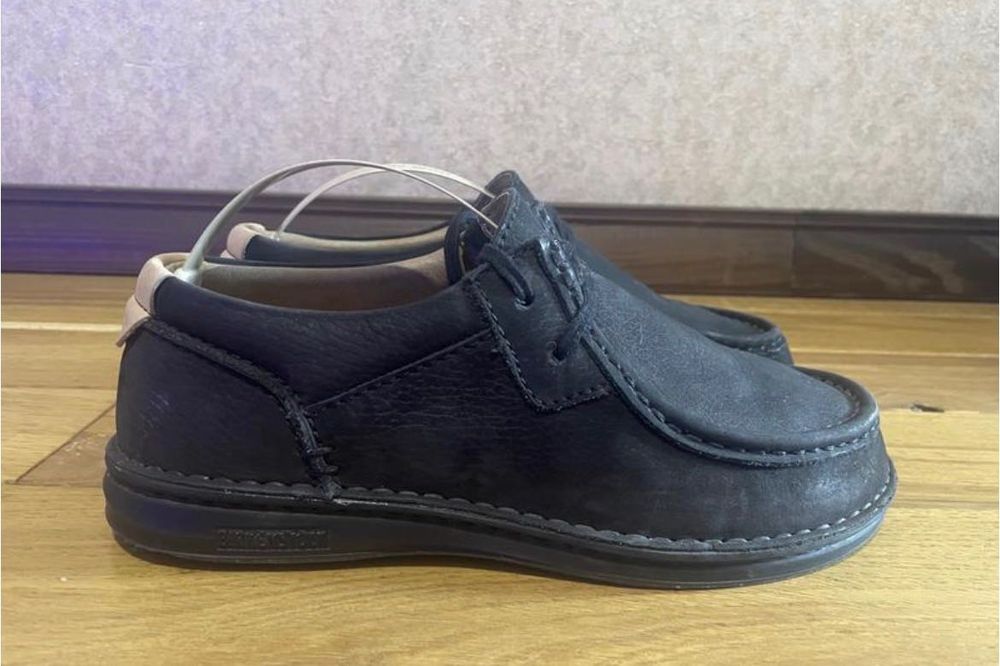 Стильні лофери туфлі Birkenstock з натуральної шкіри оригінал