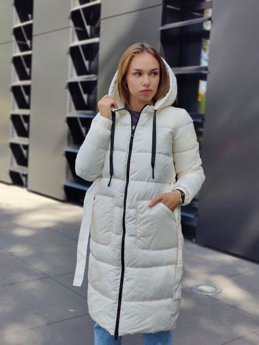 Куртка з пояском жіноча зима.42-52 розмір.екопух