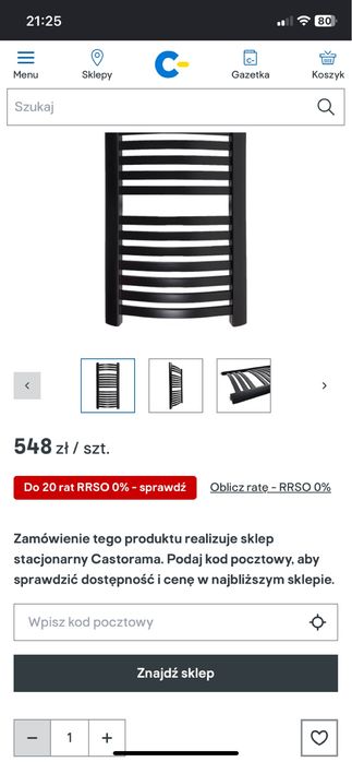 Grzejnik lazienkowy rubin castorama
