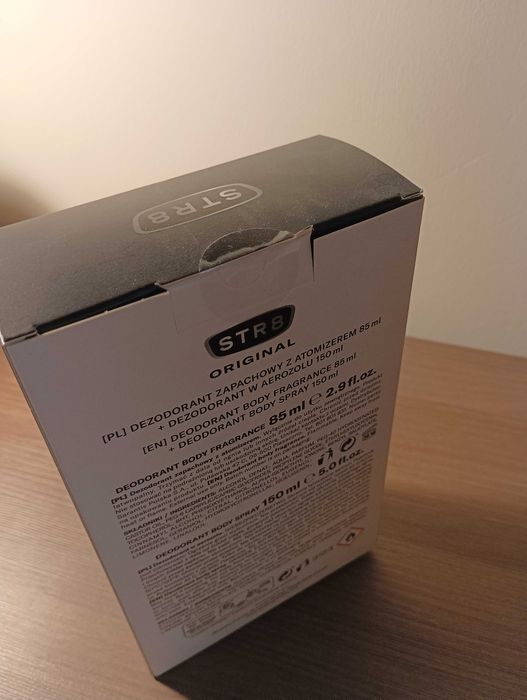 Zestaw STR8 Original – dezodorant + body spray – nowy, zaplombowany