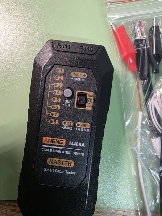 inteligentny tester kabli sieciowych ANENG M469A.