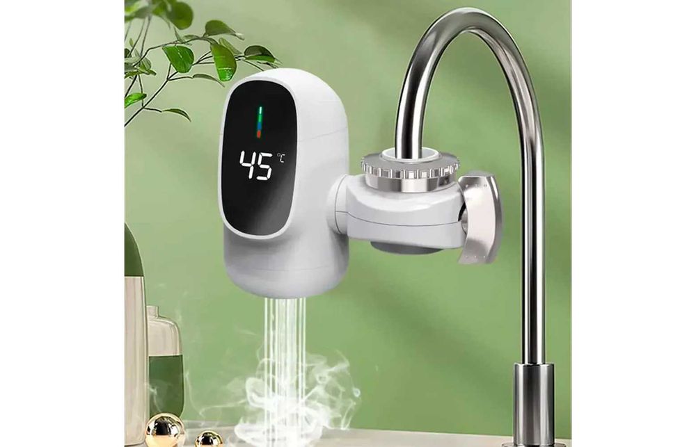 Проточний водонагрівач Zoosen ZSW D03 з LCD дисплеєм нагрів до +50 С