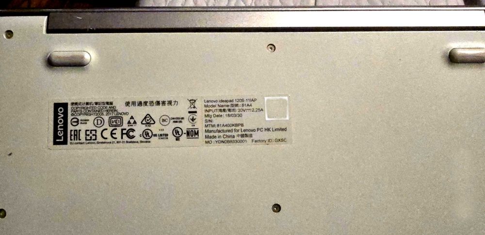 Laptop LENOVO IdeaPad 120S‑11IAP 81A4