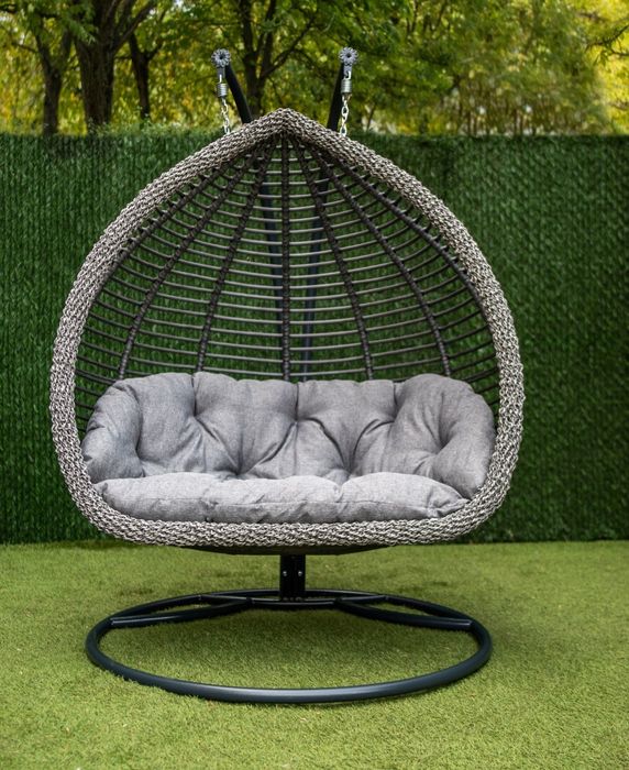 Садовая Качеля Kreslorotang. Подвесное кресло Кокон из ротанга Купить