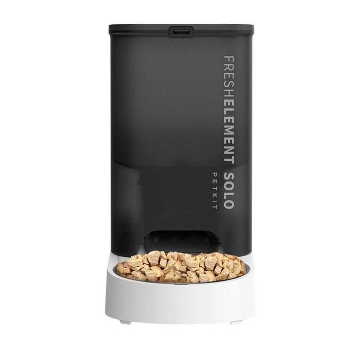 Смарт годівниця PETKIT Fresh Element SOLO Smart Pet Feeder 3 л Wi-Fi, резервне живлення, темно-сіра