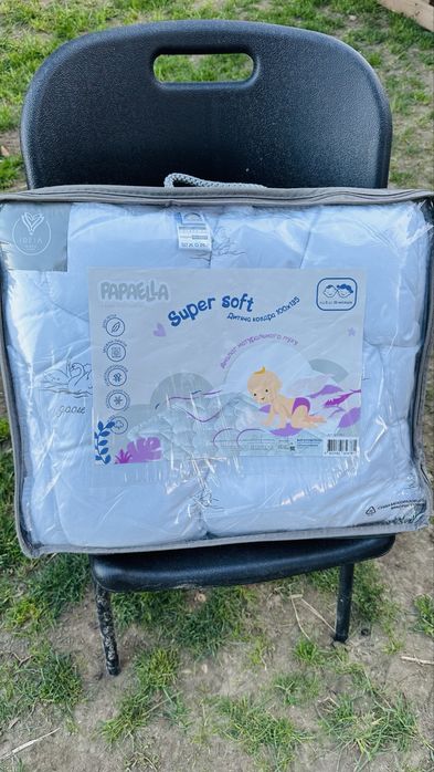 Ковдра дитяча Super Soft PAPAELLA 100х135 см, штучний пух, антиалергенна, в ліжечко