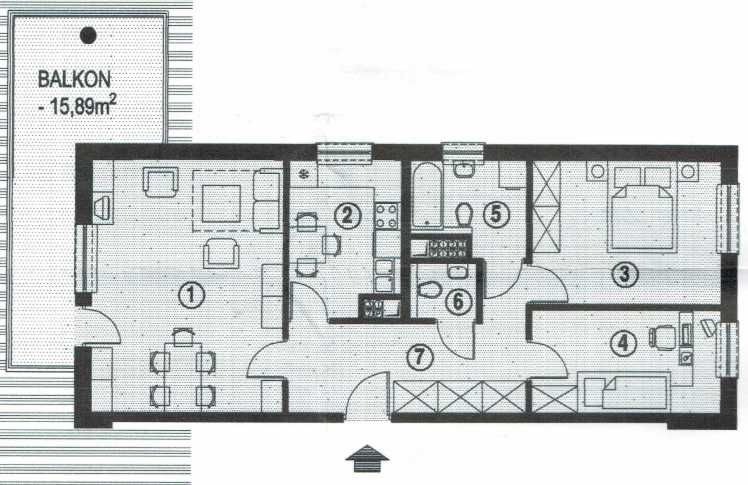 3 pokoje 69 m² | balkon 15 m² | garaż + komórka | Młociny