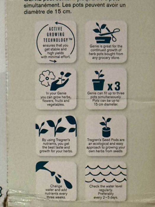 GENIE jardim de vegetais interno