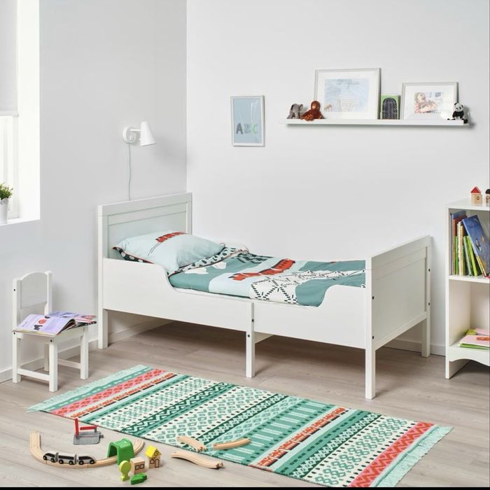 IKEA SUNDVIK Estrutura cama extensível + estrado de ripas