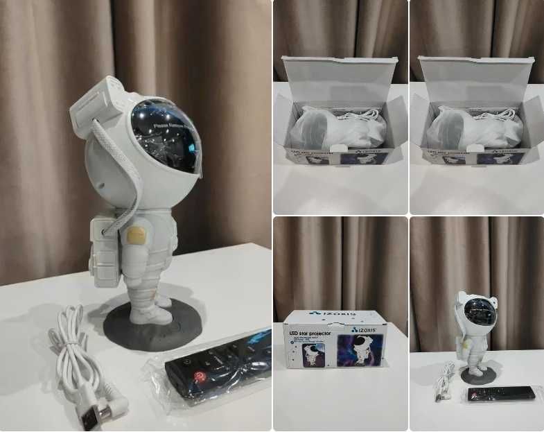 Lampka nocna astronauta – projektor gwiazd