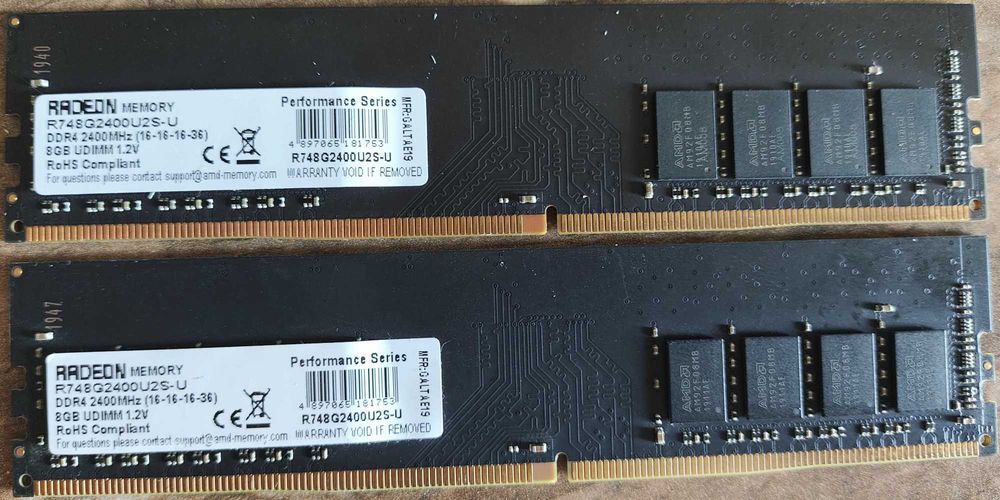 Модуль пам'яті DDR4 8GB 2400MHz AMD Radeon R7 Performance (R748G2400U2S-U)