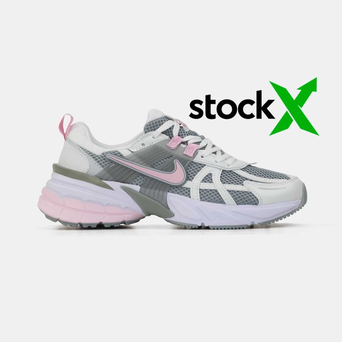 Женские кроссовки Nike V2K Runtekk White Grey Pink. 36-40