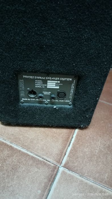 Colunas de som, fotos