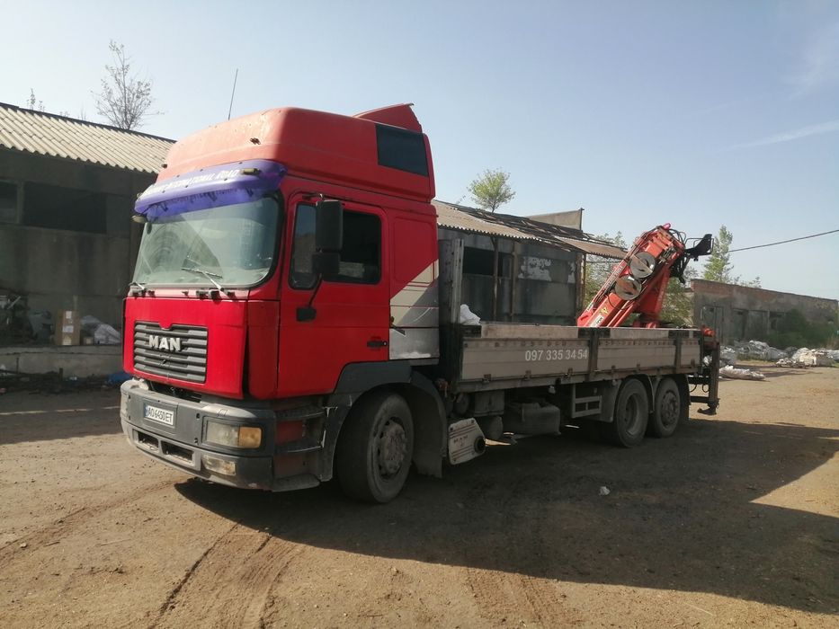 Кран маніпулятор, грузовик ,ман ф 2000