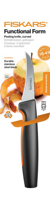 Nóż do skrobania zagiety 7 cm functional form FISKARS