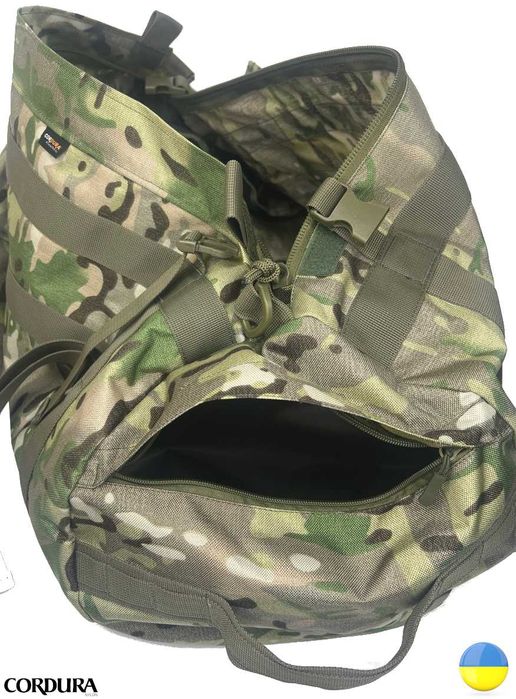 Баул-сумка Cordura 1000D 80L Multicam, ремінь, міцна фурнітура