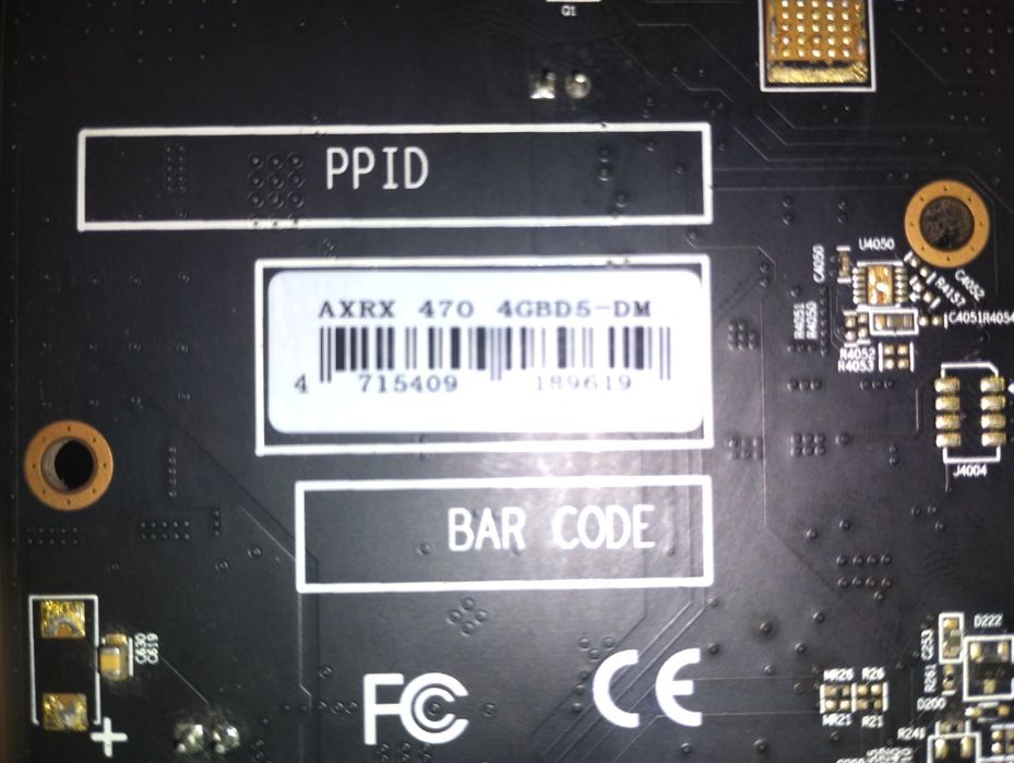 відеокарта RX 480 4gb вживлена