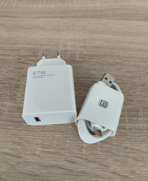 NOWY ZESTAW Szybka  Ładowarka 67W, uniwersalna + kabel USB-C